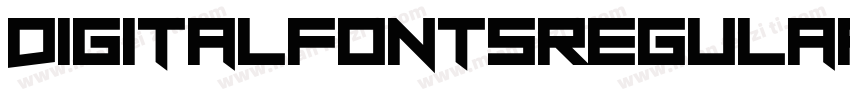 digitalfontsregular 8x字体转换
